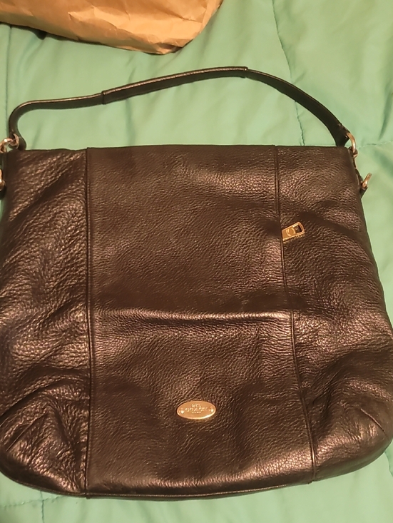 Coach Handbags - Coach Black Pebbled Leather Tote with Gold Hardware